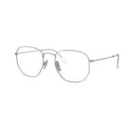 Ray - Ban Unisex RX8148V HEXAGONAL 1224 Optical frames Titanium Silver Transparent Geometric Normal
