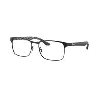 Ray - Ban Unisex RX8416 2503 Optical frames Metal Black Transparent Squared Normal