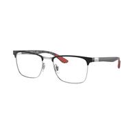 Ray - Ban Unisex RX8421 2861 Optical frames Metal Black Transparent Squared Normal