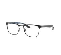 Ray - Ban Unisex RX8421 2904 Optical frames Metal Black Transparent Squared Normal