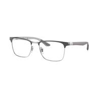 Ray - Ban Unisex RX8421 3125 Optical frames Metal Grey Transparent Squared Normal