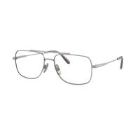 Ray - Ban Unisex RX8797 WILLIAM TITANIUM 1002 Optical frames Titanium Silver Transparent Squared Normal
