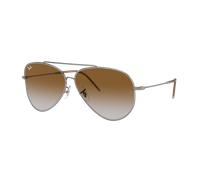 Ray-Ban RBR0101S Aviator Reverse 004/CB Men's Sunglasses Gunmetal Size 62