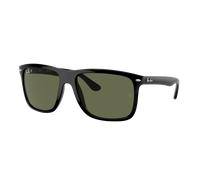 Ray-Ban Unisex Sunglass Boyfriend Two - Frame color: Black, Lens color: Green Polarized