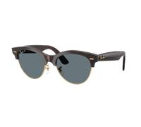 Ray - Ban RB2341 CLUBMASTER WAY 990/3R Unisex Sunglasses Acetate Havana Blue Squared Polarized