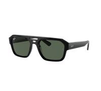 Ray-Ban Unisex Sunglass Corrigan Bio-Based - Frame color: Black, Lens color: Dark Green