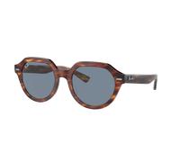 Ray-Ban Unisex Sunglass Gina - Frame color: Striped Havana, Lens color: Blue
