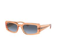Ray-Ban Unisex Sunglass Kiliane Bio-Based - Frame color: Transparent Orange, Lens color: Blue/Grey