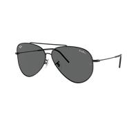 Ray-Ban Unisex Sunglass Lenny Kravitz X Aviator Reverse - Frame color: Black, Lens color: Dark Grey