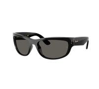 Ray-Ban Unisex Sunglass Mega Balorama Blacked Out Collection - Frame color: Black, Lens color: Ultra Black