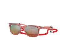 Ray-Ban Unisex Sunglass New Wayfarer Kids - Frame color: Opal Red, Lens color: Orange