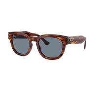 Ray-Ban Unisex Sunglass RB0298S Mega Hawkeye - Frame color: Striped Havana, Lens color: Blue