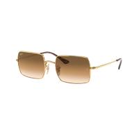 Ray - Ban Unisex RB1969 RECTANGLE 914751 Sunglasses Metal Gold Brown Squared Normal Shaded