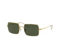 Ray-Ban Unisex Sunglass RB1969 Rectangle 1969 - Frame color: Gold, Lens color: G-15 Green