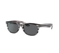 Ray-Ban Unisex Sunglass RB2132 New Wayfarer Color Mix - Frame color: Striped Grey, Lens color: Dark Grey