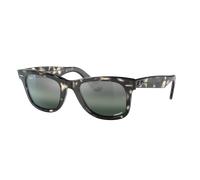 Ray-Ban Unisex Sunglass RB2140 Original Wayfarer Chromance - Frame color: Grey Havana, Lens color: Silver/Blue