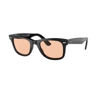 Ray-Ban Unisex Sunglass RB2140F Original Wayfarer Classic - Frame color: Black, Lens color: Pink