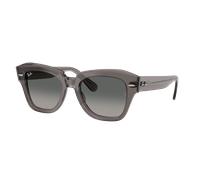 Ray-Ban Unisex Sunglass RB2186 State Street - Frame color: Transparent Grey, Lens color: Grey Gradient