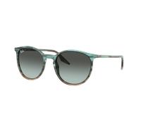 Ray-Ban Unisex Sunglass RB2204 - Frame color: Striped Blue & Green, Lens color: Blue Vintage