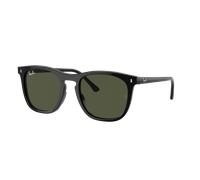 Ray-Ban Unisex Sunglass RB2210F - Frame color: Black, Lens color: Green