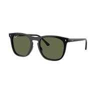 Ray-Ban Unisex Sunglass RB2210F - Frame color: Black, Lens color: Green