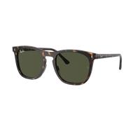 Ray-Ban Unisex Sunglass RB2210F - Frame color: Havana, Lens color: Green