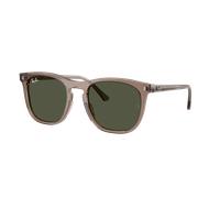 Ray-Ban Unisex Sunglass RB2210F - Frame color: Transparent Light Brown, Lens color: Green