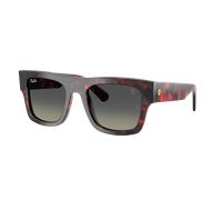 Ray-Ban Unisex Sunglass RB2217M Scuderia Ferrari Collection - Frame color: Red Havana, Lens color: Grey Gradient