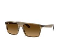 Ray-Ban Unisex Sunglass RB2222 - Frame color: Striped Green, Lens color: Gradient Brown