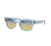 Ray-Ban Unisex Sunglass RB2228M Scuderia Ferrari Collection - Frame color: Transparent Light Blue, Lens color: Gradient Yellow/Blue