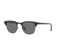 Ray-Ban Unisex Sunglass RB3016 Clubmaster Classic - Frame color: Wrinkled Black On Black, Lens color: Black