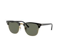 Ray-Ban Unisex Sunglass RB3016F Clubmaster Classic - Frame color: Black, Lens color: G-15 Green