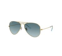 Ray-Ban Unisex Sunglass RB3025 Aviator Gradient - Frame color: Gold, Lens color: Blue