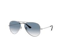 Ray-Ban Unisex Sunglass RB3025 Aviator Gradient - Frame color: Silver, Lens color: Light Blue Gradient