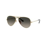 Ray-Ban Unisex Sunglass RB3025 Aviator Havana Collection - Frame color: Arista Gold, Lens color: Grey Gradient