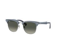 Ray-Ban Unisex Sunglass RB3507 Clubmaster Aluminum - Frame color: Blue On Silver, Lens color: Grey