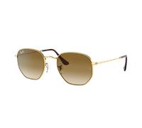 Ray-Ban Unisex Sunglass RB3548 Hexagonal - Frame color: Arista Gold, Lens color: Light Brown Gradient