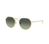 Ray-Ban Unisex Sunglass RB3565 Jack - Frame color: Gold, Lens color: Green Vintage