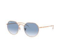Ray-Ban Unisex Sunglass RB3565 Jack - Frame color: Rose Gold, Lens color: Clear & Blue