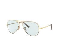 Ray-Ban Unisex Sunglass RB3689 Solid Evolve - Frame color: Arista Gold, Lens color: Evolve Photo Grey To Violet