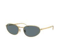 Ray-Ban Unisex Sunglass RB3734 - Frame color: Arista Gold, Lens color: Dark Blue Polarized