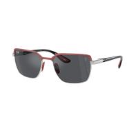 Ray-Ban Unisex Sunglass RB3743M Scuderia Ferrari Collection - Frame color: Red On Gunmetal, Lens color: Dark Grey