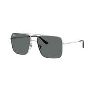 Ray-Ban Unisex Sunglass RB3758 Ari Bio-Based - Frame color: Silver, Lens color: Dark Grey Polar