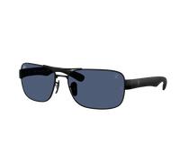 Ray - Ban Unisex RB3763M F11980 Sunglasses Metal Black Blue Squared Normal