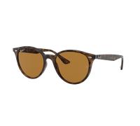 Ray-Ban Unisex Sunglass RB4305F - Frame color: Light Havana, Lens color: Brown Polarized