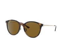 Ray-Ban Unisex Sunglass RB4334D - Frame color: Light Havana, Lens color: Brown Polarized