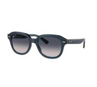Ray-Ban Unisex Sunglass RB4398 Erik - Frame color: Opal Dark Blue, Lens color: Blue