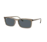 Ray-Ban Unisex Sunglass RB4435 - Frame color: Transparent Brown, Lens color: Blue