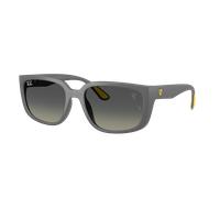 Ray-Ban Unisex Sunglass RB4443M Scuderia Ferrari Collection - Frame color: Grey, Lens color: Light Grey Gradient