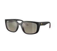 Ray-Ban Unisex Sunglass RB4443M Scuderia Ferrari Collection Polarized+ Lenses - Frame color: Black, Lens color: Grey Mirror Polarised